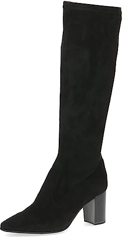 Caprice Damen Long Boot Flat 9-25547-41, Stivali ad Altezza Ginocchio Donna, Black Stretch, 37 EU