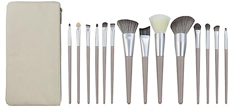 liovitor 14-pack äddå makeupborstset ultramjuk spotlight rouge concealerborste bärbar