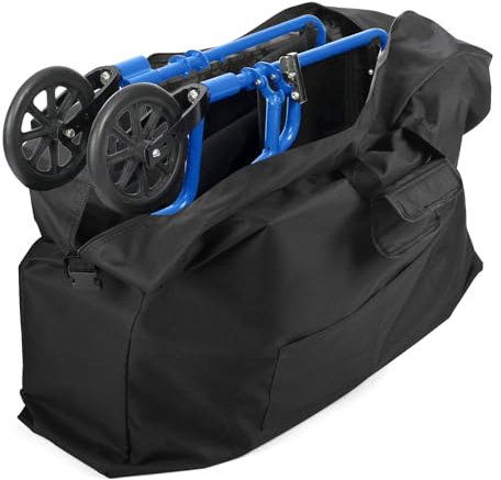 DOCEPERT Rollstuhl Transporttasche,840D Transporttasche für Rollator,89 * 66 * 24cm Rollstuhl Reisetasche Tasche,Große Transporttasche Für Rollator Walker und Transportstühle