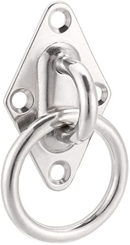 XYWHPGV Edelstahl-Deckenhaken mit Ringpolster Ösenplatte Hardware 65 mm x 40 mm Heftklammer Haken Schlaufe Wandhalterung 3 Stück(30ba2 a2c16 a8a58 9562d 2a1af dc32c