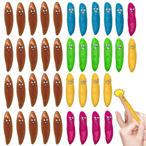 40 Stücke Finger Slingshot für Kinder, Novelty Toys für School Party Friends Party, Schleuder Spielzeug für Halloween Party-Mitgebsel(5 Farben)