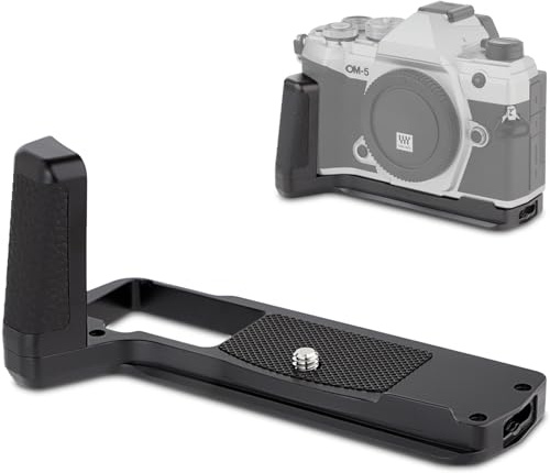Haoge HG-OM5 Kamera-Halterung, Handgriff für OM System OM-5, integrierte Arca Swiss Standard-Schnellwechselplatte