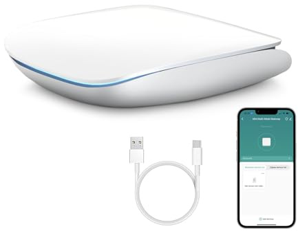 AVATTO Zigbee & Bluetooth Gateway Tuya Wireless Smart Home Bridge Hub APP Control y gestión multidispositivo compatible con Alexa y Google Assistant
