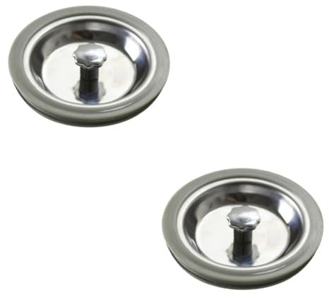 UKCOCO 2 Pièces Bouchon d'évier en métal Bouchon de vidange Bouchon de lavabo Bouchon d'évier Universel Bouchon de crépine d'évier Bouchon d'évier de Cuisine Bassin Brancher Couvrir