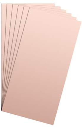 PATIKIL 6 Stück 4x8 Zoll Doppelseitige Kupferkaschierte Leiterplatte PCB