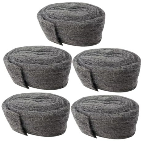 KICHOUSE 5pcs Rat Deterrent Tool Steel Wool Pads Wire Wool Mice Mesh Garage Door Guard Barrier