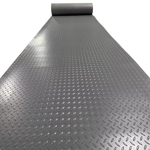 Tapis Garage Tapis de Sol de Garage en Caoutchouc Imperméable, Grand Tapis de Couloir pour Salle de Sport à Domicile Sous La Voiture, Rouleaux de Revêtement de Sol en Caoutchouc pour Véhicule(160cmx45