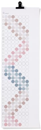 dot on Monatskalender 2026 mit bunten Klebepunkten - Monatsplaner, Wandkalender 2026, Familienkalender, Jahresplaner, Kalender zum Selbstgestalten, mit Aufklebern in drei Farbvarianten (Nordic)