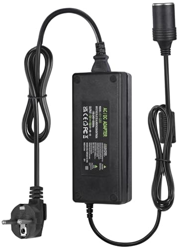 HUEMIHUI 12V 15A KFZ Netzadapter,AC zu DC Spannungswandler 240V Auf 12V, 15A 180W Wechselrichter Adapter mit Zigarettenanzünder Buchse,KFZ-Netzteil Adapter für