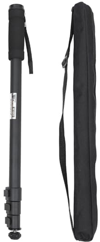 GARIOUANS Monopode Télescopique Portable en Alliage D'aluminium Léger pour Appareils Photo Numériques, Extensible Rotule, Support Jusqu'à 3 Kg, pour Photographie en Extérieur