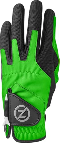 Zero Friction herr kompression syntetisk höger hand universell passform golfhandske, en storlek, limegrön, GL00022