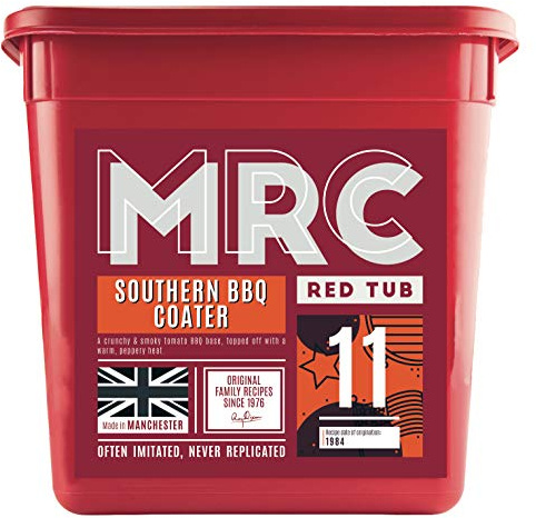 MRC Southern Barbeque Coater 2.5kg – Professional BBQ Seasoning for Meat & Poultry – Smoky & Peppery Bulk Marinade – Free from MSG, Preservatives & Artificial Additives – Made in Manchester