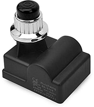 Only fire - Accenditore per barbecue, con pulsante di accensione, a batteria AA (F. 3 bruciatori, argento)