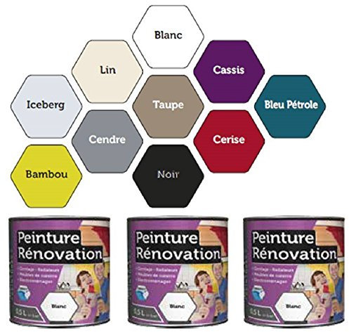 BAMBOU - Vernice 2 litri, per rinnovare piastrelle, cucina, termosifoni