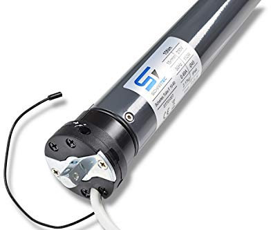 SCHARTEC Tube F 10-60 Moteur de volet roulant sans fil | 10 nm avec réglage mécanique de la position finale | Moteur tubulaire pour arbre de 60 mm | Surface de volet roulant jusqu'à 3,00 m² | Kit