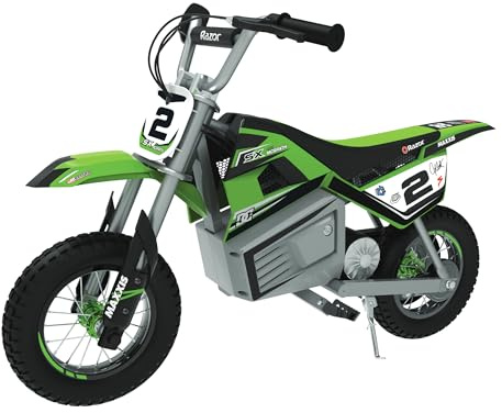 Razor Electric Motorbike-SX350 McGrath Dirt Bike för barn 13 år och äldre med en maximal hastighet på 14 mph och en batteritid på 30 minuter, 250W med 24 V 7Ah-batteri och 12 däck