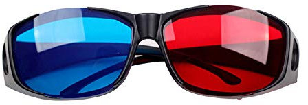 3PCS 3D Stereo Glasses with Red & Blue Lens Ideal for Dimensional Anaglyph Movie Visual Experience Practical and Useful