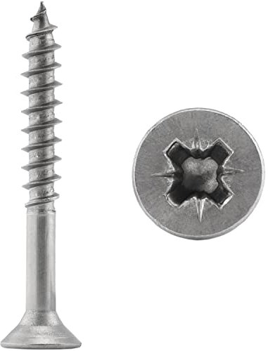 Spanplattenschrauben 4x40 Holzschrauben Pozi Schrauben Holz (100 Stück) Universalschrauben Selbstschneidende Schrauben Edelstahl FASTON®