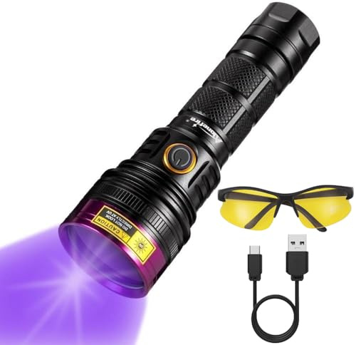 Alonefire SV18 12 W linterna UV LED 365nm recargable ultra violeta ultravioleta invisible antorcha mascotas manchas caza marcador Checker
