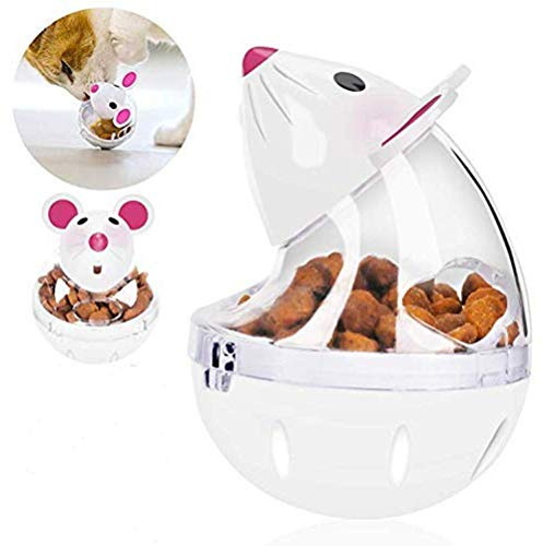 Jouet interactif pour chat, distributeur de nourriture, balle de friandises, mangeoire pour chat d'intérieur et d'extérieur, jouets d'alimentation transparents pour souris, gobelet de nourriture pour