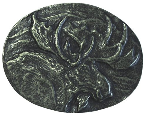 BELTINGER Gürtelschnalle Elch 4,0 cm | Buckle Wechselschließe Gürtelschließe 40mm Massiv | für Jagd-Outfit | Wechselgürtel bis 4cm