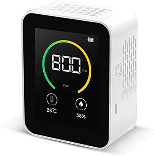 Samnuerly Moniteur de qualité de l'air Détecteur de dioxyde de Carbone Capteur de Concentration de gaz Contenu de la Couleur Écran Couleur Tft Moniteur de qualité de l'air Intelligent Tft Durable