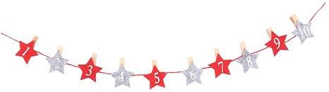 PRETYZOOM Memo-Ordner 24 Stück Weihnachtliche Memo-Ordner Aus Holz Sternförmiger Notizhalter Modisches Design Weihnachtsschmuck für Den Schreibtisch