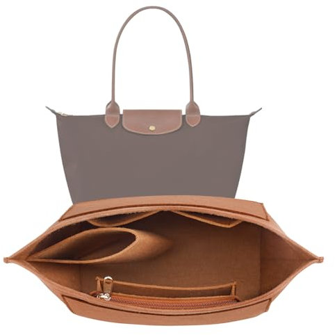 LOUKAYCCI Geldbörsen-Organizer-Einsatz für Le Pliage mittelgroße Handtaschen (EarthColor, Medium)