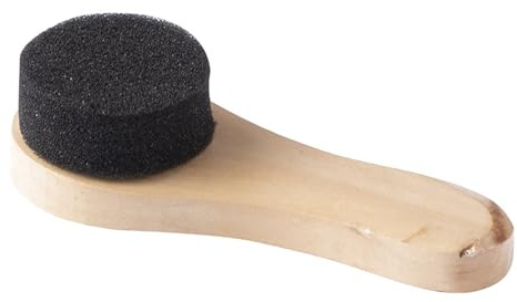 ISAKEN Cepillo de Esponja para Zapatos con Mango, Cepillo de Cuero para Zapatos, pequeño Cepillo de Limpieza de Zapatos de Madera para sofás, Interiores de automóviles, Botas