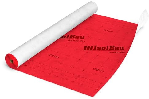 Isolbau Unterspannbahn SPB 190, 15 m² Rolle (1,5 x 10 m) - Dachfolie mit 190 g/m² Flächengewicht - Dampfdurchlässige Unterdeckbahn, wasserdicht und witterungsbeständig