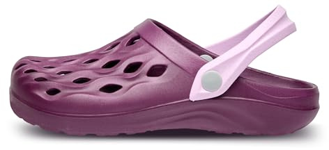 Ladeheid EVA Clogs Sabots Sandales pour Femmes LA-CA-16 (Violet, 39)