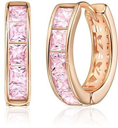 Linawe Orecchini a cerchio piccoli, orecchini a spirale ad anello piercing, gioielli da donna senza nichel, mini orecchini a cerchio in oro argento e rosa