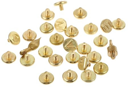 VILLCASE Pointe De Pyrogravure 28 Pièces Pour Bois, Outil De Gravure En Cuivre Fileté, Accessoire Pour Bricolage Artisanal, Kit Adapté Aux Chauffages Électriques, Usage Créatif Et Décoration