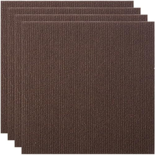 Teppichfliesen Selbstklebend Teppichfliesen für Zuhause, rutschfest, selbstklebend, zum Abziehen und Aufkleben, schalldämmend und verschleißfest, 1 Stück (grün), 30 x 30 cm