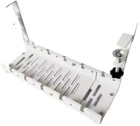 HUWOYG Bandeja Organizadora De Cables Bajo El Escritorio Bandeja de Cables de Metal Extensible Debajo del Escritorio, sin perforación, con Abrazadera, Soporte de Cable de regleta retráctil(White)