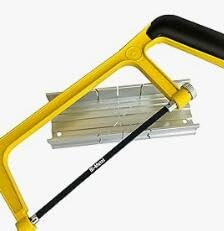 Mini Hacksaw 6 in with Mitre Block and 5 Bi-Metal Blade, 150mm Cut Hack Saw Set, Cutting Hand Saw