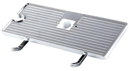 STOBAZA Organizador Plástico Taladro de sin Barra de 24mm Ducha en Blanco | Altura Ajustable y Fijación Firme, Diseño de Esquina Recta con Doble Pliegue, para Lavadero y Aseo