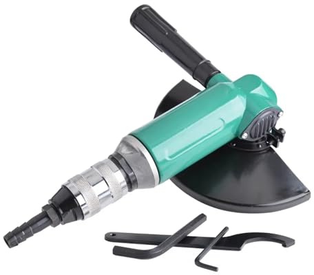LeTkingok Smerigliatrice Angolare Pneumatica da 7 Pollici, Smerigliatrice Manuale Pneumatica da 8400 giri/min, Utensile per Rettifica ad Angolo Retto Pneumatico