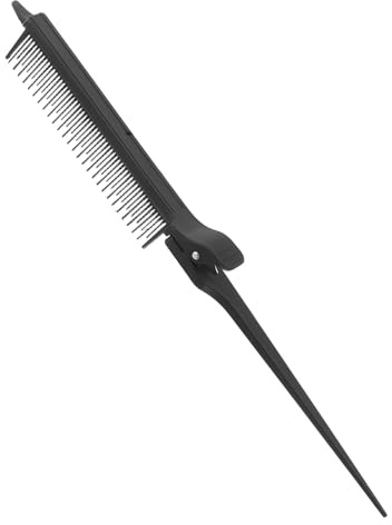 Alipis Pettine Professionale in Plastica Nero Coda di Topo per Colorazione Capelli e Acconciature Precise per Uso Domestico e Styling