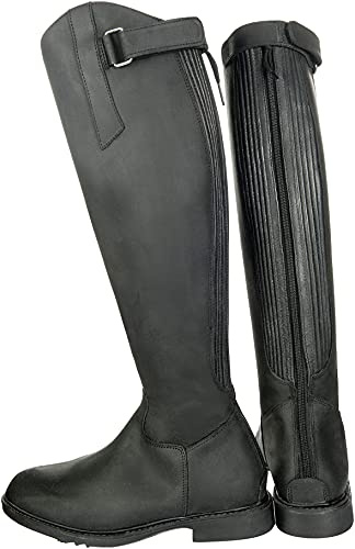 HKM Unisex Rijlaarzen -Flex Country-, kort/normale breedte9100 Reitstiefel, Schwarz, 36 EU