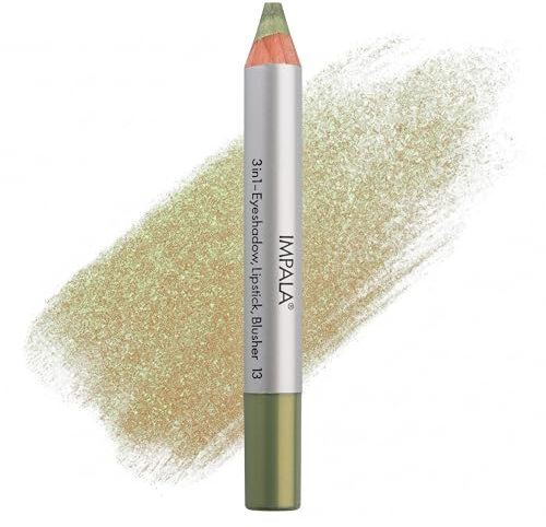 Impala 3-in-1 Jumbo Stift | Lidschatten, Lippenstift und Rouge | Geschmeidige Textur und Lange Lebensdauer | Intensive Farben | Farbe 13 Gold