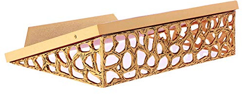 Holyart Table Lectern with Golden net and Imitation Leather Surface