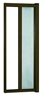 GrecoShop Zanzariera a rullo in alluminio per porte/balconi con profilo riducibile/regolabile avvolgimento orizzontale 150x250cm Marrone (Cod.:4827)