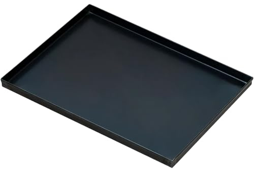 Sicignano Professionelles Blech für Flammkuchen, Blau, versenkte Wände, 60 x 40 x 3 cm