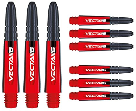 WINMAU Vecta Dartschäfte - 3 Sets pro Packung (insgesamt 9 Schäfte)