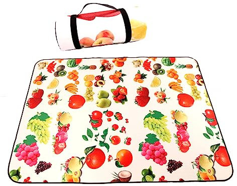 FANSU Strandmatte Outdoor Picknickdecke Wasserdicht Picknickdecke Stranddecke Sandfrei, Waschbare Stranddecke für Picknick,Strand,Camping (200x200cm,Flamingo 1)