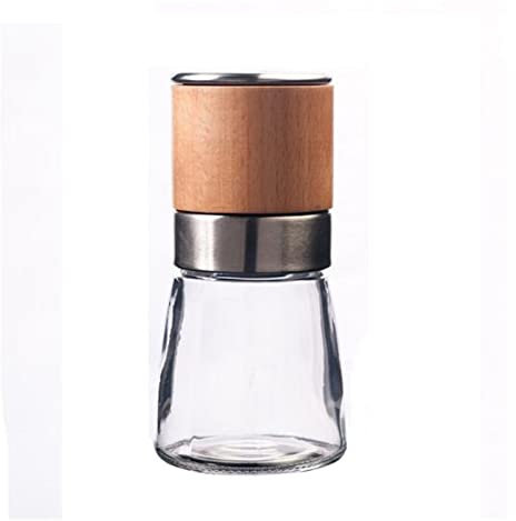 Salz und Pfeffermühle Salz- Und Pfeffermühlen-Set Aus Holz, Buchenholz Mit Einstellbarer Grobheit, Küchengewürzflasche Dressing Gewürzspender