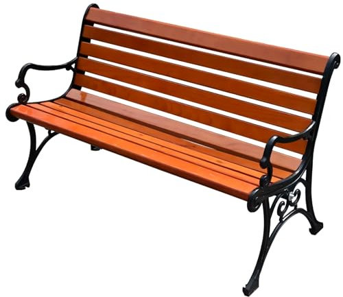 LLZJDDPLY Gartenbank wetterfest, Allwetter-Sitzbank aus HDPE, Parkbank für 2-3 Sitzer, Balkontank bis 600kg belastbar, Terrassenbank für Garten, Balkon und Terrasse (Size : 1.5M)