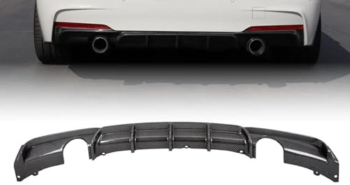 Mptuned F30/F31 3er Diffusor – Carbon Look Heckdiffusor für M-Sport Stoßstange | 335i 340i 2011-2019 ABS Kunststoff