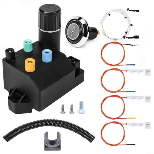 66354 Encendedor de gas de 4 tomas, encendedor piezoeléctrico para reemplazo de barbacoa, kit de encendido de fuego para barbacoa, piezas de repuesto para barbacoa Weber Genesis
